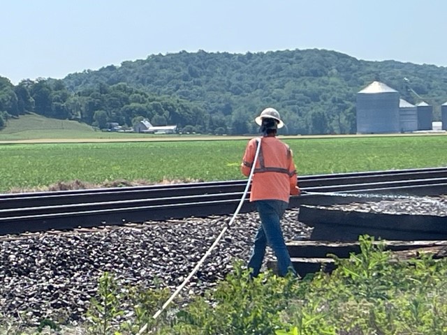 spraying